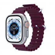 Ремешок ApW26 Ocean Band для Apple Watch 49 mm силикон (бордовый)
