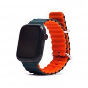 Ремешок ApW26 Ocean Band для Apple Watch 45 mm силикон (темно-оранжевый) — 1