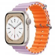 Ремешок ApW26 Ocean Band для Apple Watch 45 mm силикон (светло-оранжеый)