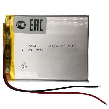 Аккумуляторная батарея универсальная 406075p 3,7v 3000 mAh 4*60*75 мм &mdash; 1