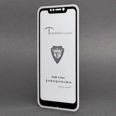 Защитное стекло для Xiaomi Pocophone F1 (полное покрытие) (черное) &mdash; 2