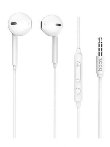 Проводная стереогарнитура HOCO M55 (3.5 мм) (белая) &mdash; 1