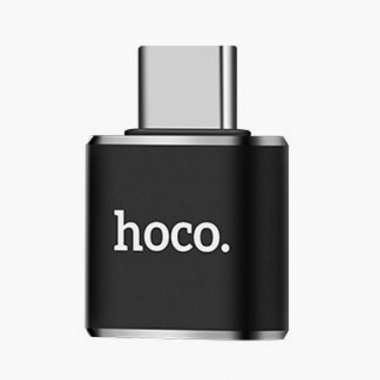 Адаптер (переходник) HOCO UA5 (Type-C - USB-A) черный &mdash; 1