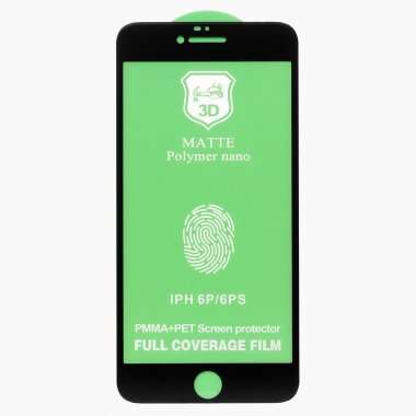 Защитная плёнка силиконовая для Apple iPhone 6S Plus матовая (черная) &mdash; 1