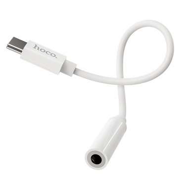 Адаптер (переходник) Hoco LS30 (Type-C - 3.5 мм) белый &mdash; 4