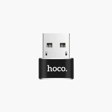 Адаптер (переходник) HOCO UA6 (Type-C - USB-A) черный &mdash; 1