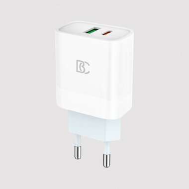 Сетевое зарядное устройство BC C62 USB/Type-C (белое) &mdash; 1