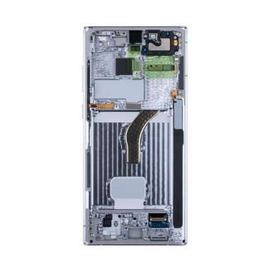 Дисплейный модуль с тачскрином для Samsung Galaxy S22 Ultra (S908B) (белый) &mdash; 2