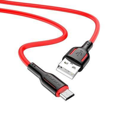 Кабель Borofone BX63 (USB - micro USB) (черно-красный) — 4