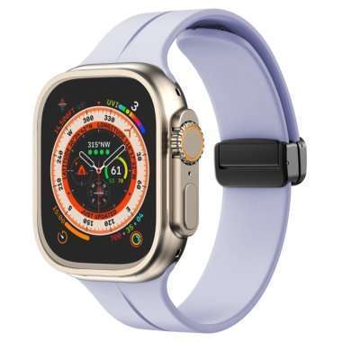 Ремешок - ApW29 для Apple Watch 40 mm силикон на магните (светло-фиолетовый) — 1