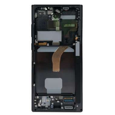 Дисплейный модуль с тачскрином для Samsung Galaxy S22 Ultra (S9080) (черный) (OLED) — 3
