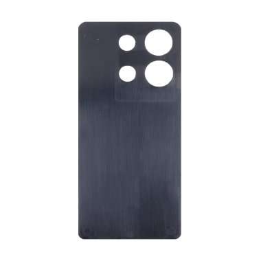 Задняя крышка для Infinix Note 30 4G (черная) (имитация кожи) — 1