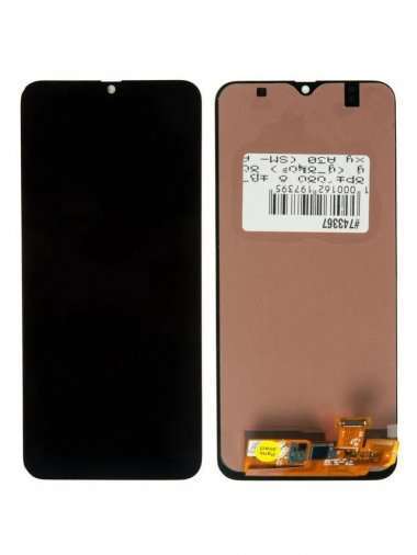 Дисплей с тачскрином для Samsung Galaxy A30 (A305F) (черный) (OLED) &mdash; 1