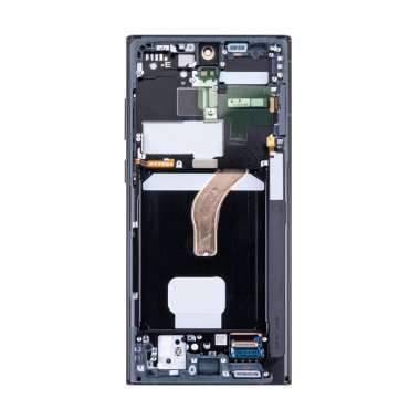 Дисплейный модуль с тачскрином для Samsung Galaxy S22 Ultra (S908B) (серый) &mdash; 1